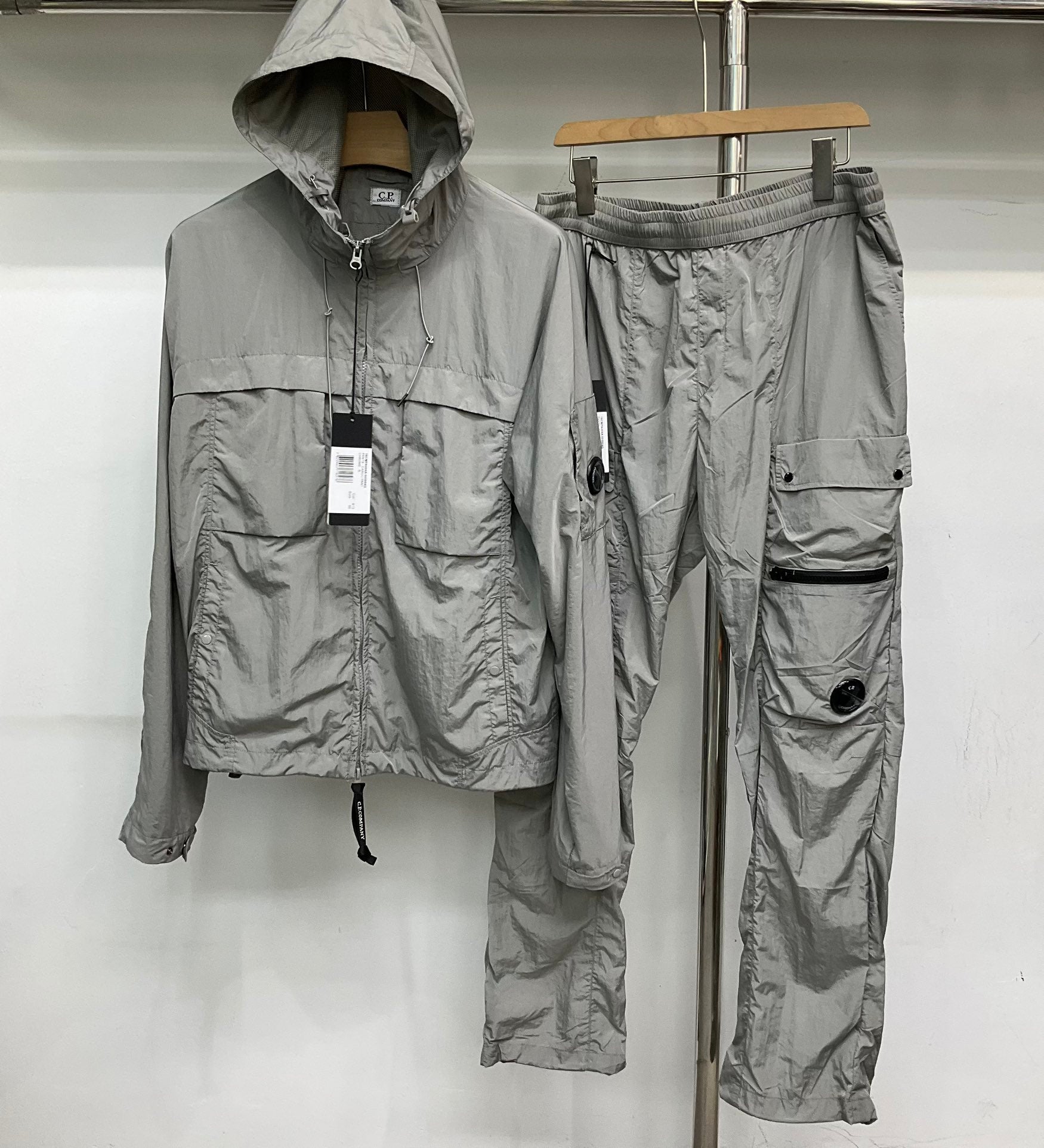 Survêtement capuche nylon CP S25 - Gris