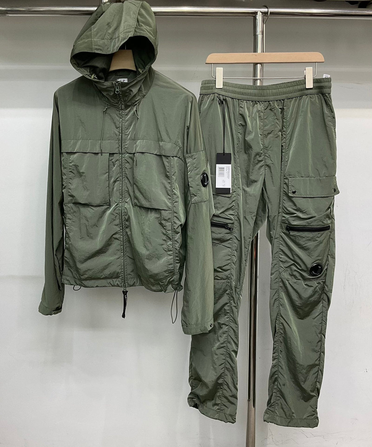 Survêtement capuche nylon CP S25 - Gris
