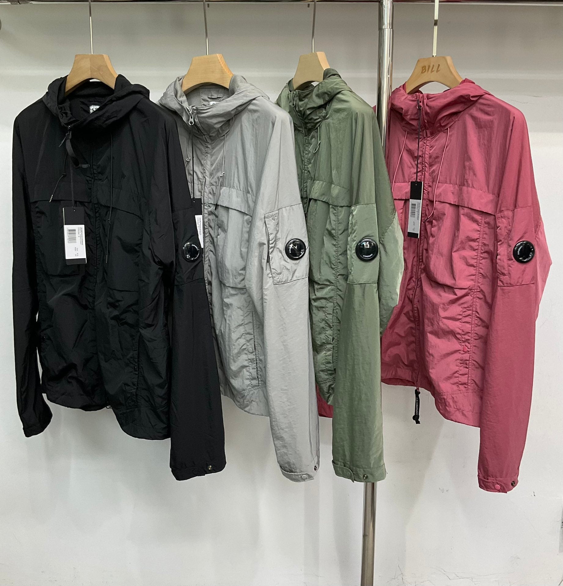 Veste nylon capuche CP S25 - Noir