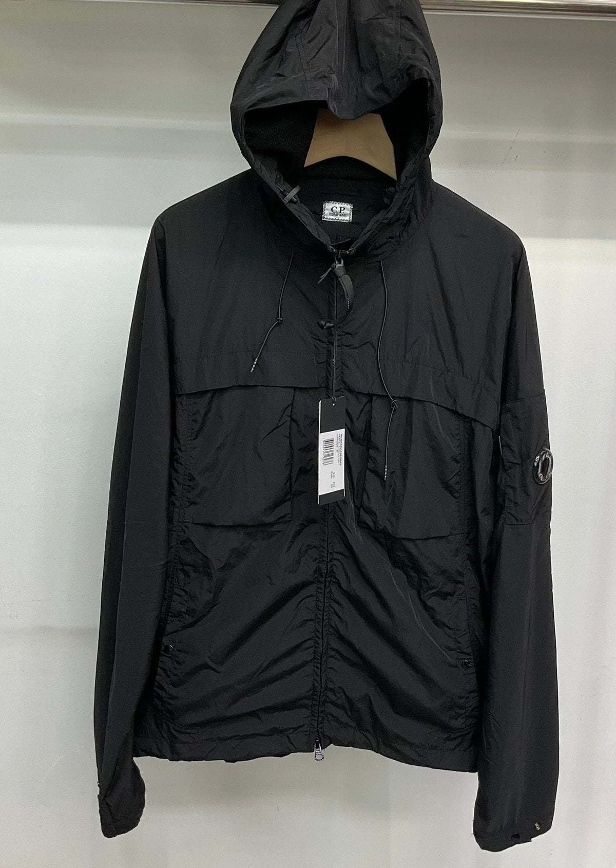 Veste nylon capuche CP S25 - Noir