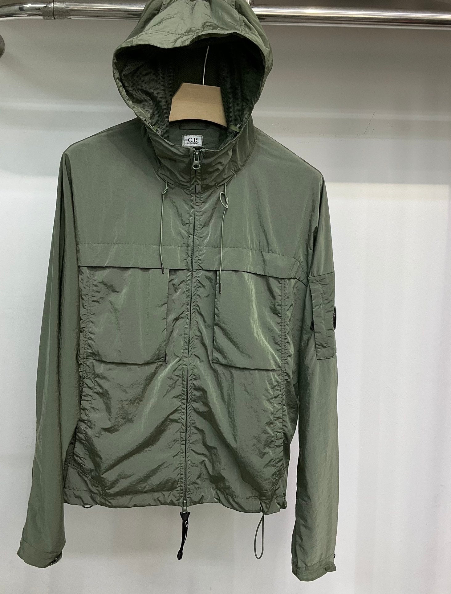 Veste nylon capuche CP S25 - Vert